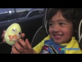 going swimming and eggs surprise opening with ryan toysreview