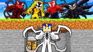 CAÇADORES SYMBIONTES vs SPEEDRUNNER ANTI-VENOM no Minecraft