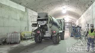 Concrete Finishers in Tunnel Work