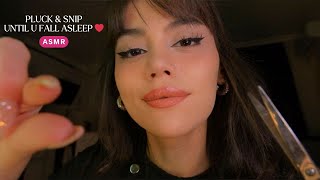 ASMR - Plucking and Scissor Sounds Until You Fall Asleep 😍