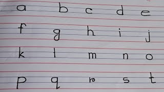 Alphabet writing || Small letters || Good hand writing.