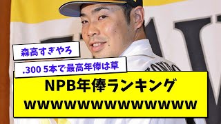 NPB年俸ランキングwwwwwwwwwwww【プロ野球まとめ/なんJの反応/2chスレ/5chスレ/近藤健介/ソフトバンク/森友哉/オリックス】