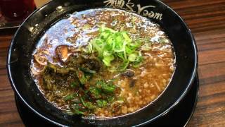 アキーラさんお薦め②大阪・肥後橋のラーメン屋・神虎！黒虎ラーメン！Kamitora-ramen/Higobashi,Osaka,Japan