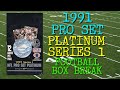 1991 Pro Set Platinum Series 1 Football Vintage Cards Joe Montana Box Break