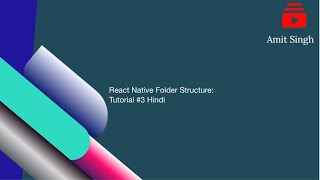 React Native Folder Structure: Tutorial #3 Hindi