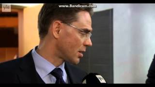 Jyrki Katainen selittelee Suomen maksuosuuden kasvua