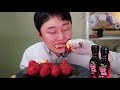 불닭치킨 buldak spicy chicken drumsticks 불닭 소스 듬뿍 담군 황금올리브 양념 소리먹방 eating sounds mukbang 리얼사운드 asmr