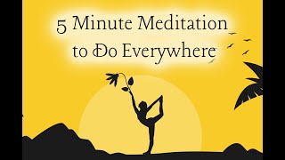 Do it everywhere! 5 minute Meditation Lower heart rate fast
