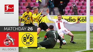 Haaland scores first & last goal! | FC Köln - BVB | 2-2 | All Goals | Matchday 26–Bundesliga 2020/21