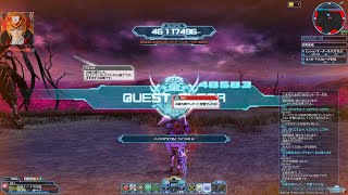 【PSO2】無限連戦：永遠の輪舞 Hrソロ 54M【エンドレスクエスト】