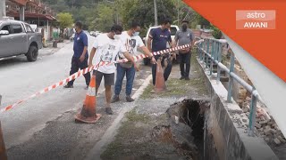 Tanah Mendap | Penduduk khuatir berlaku kejadian tanah runtuh