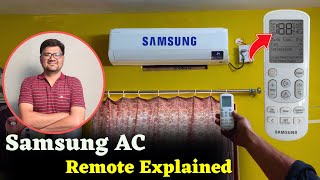 Samsung AC Remote⚡Samsung AC Remote Control Demo⚡Samsung Split AC Remote Function