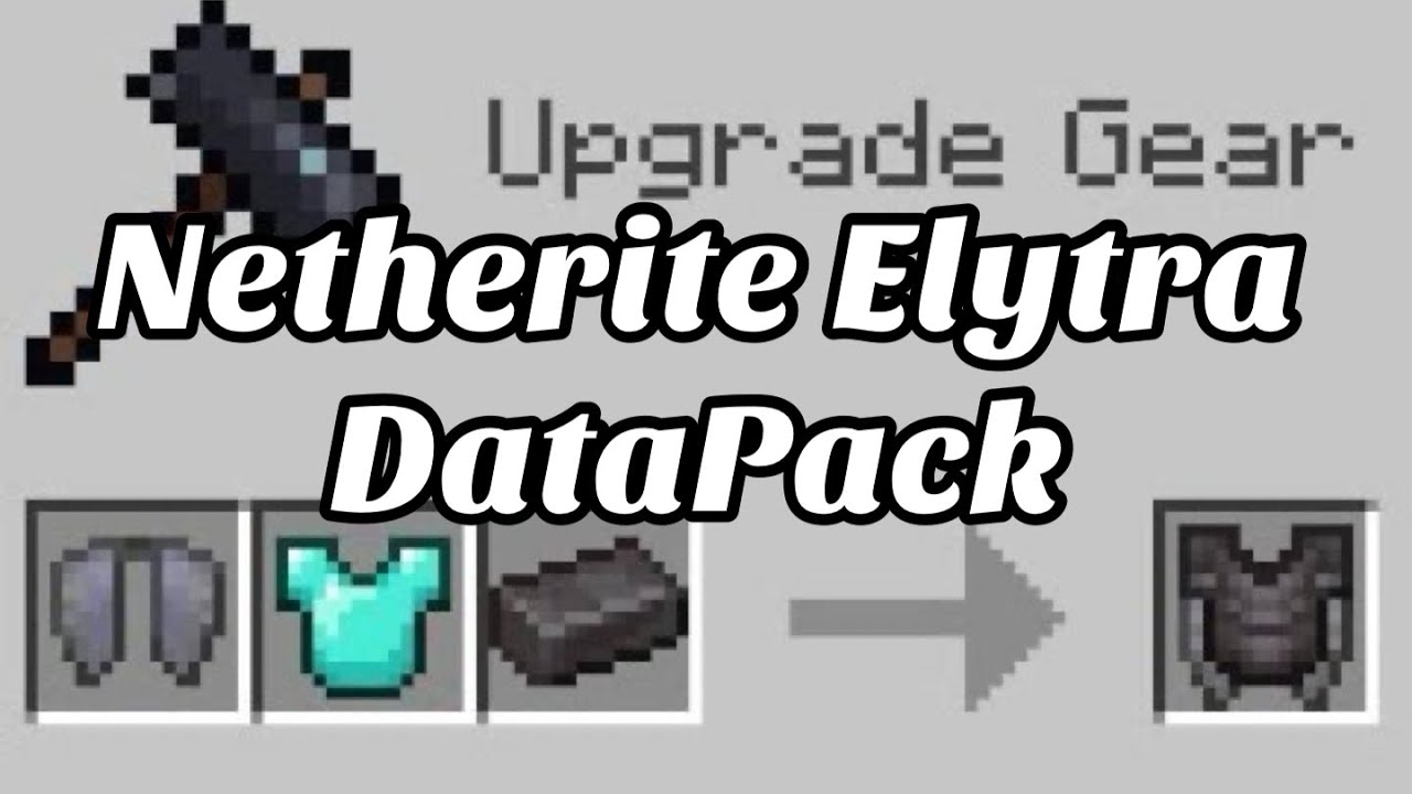 Minecraft 1 21 Netherite Elytra Datapack Youtube