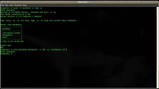 UbuntuVideoCast: MySQL Backup - Part One
