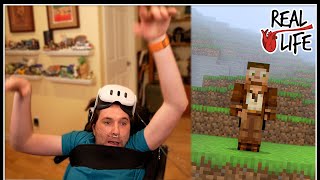Minecraft Wheelchair VR Gone Wrong  - Real Life SMP