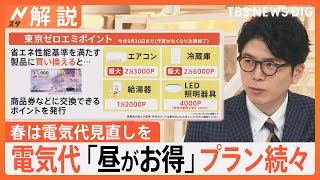 「春は電気代の見直しに適した季節」電気代“お昼が安い”プランでどれくらいお得に？【Nスタ解説】｜TBS NEWS DIG