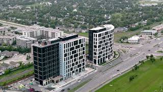 The Arc \u0026 Align buildings on Pembina Highway | Drone footage in Winnipeg, Manitoba | Joe Tara Studio