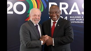 President Ramaphosa participates in the handover ceremony of the #G20 Presidency from Brazil to SA