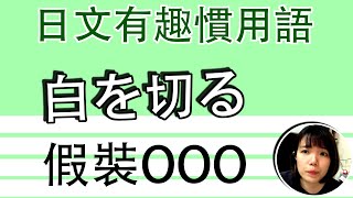 【日語慣用語教學】 「白を切る」 做錯事假裝OOO！？ 簡單超實用日語例句一看就懂 | Japanese Conversation | TAMA CHANN