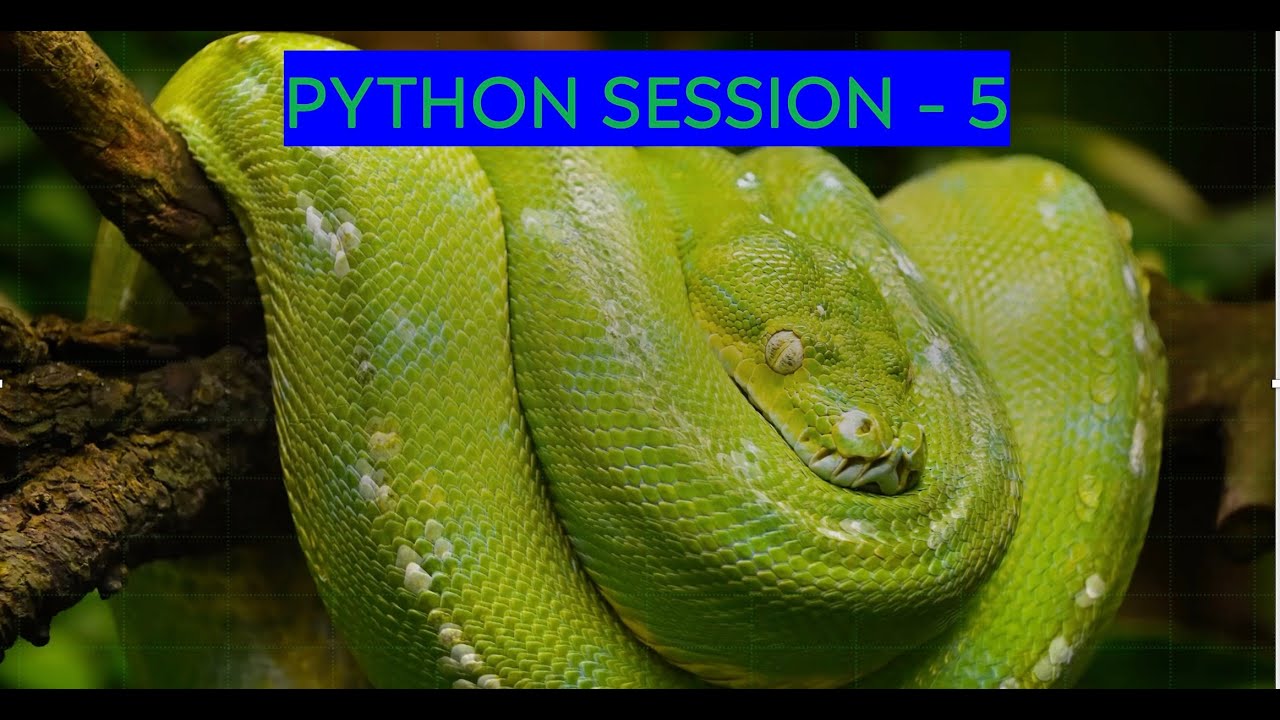 Python Training Session 5 Youtube