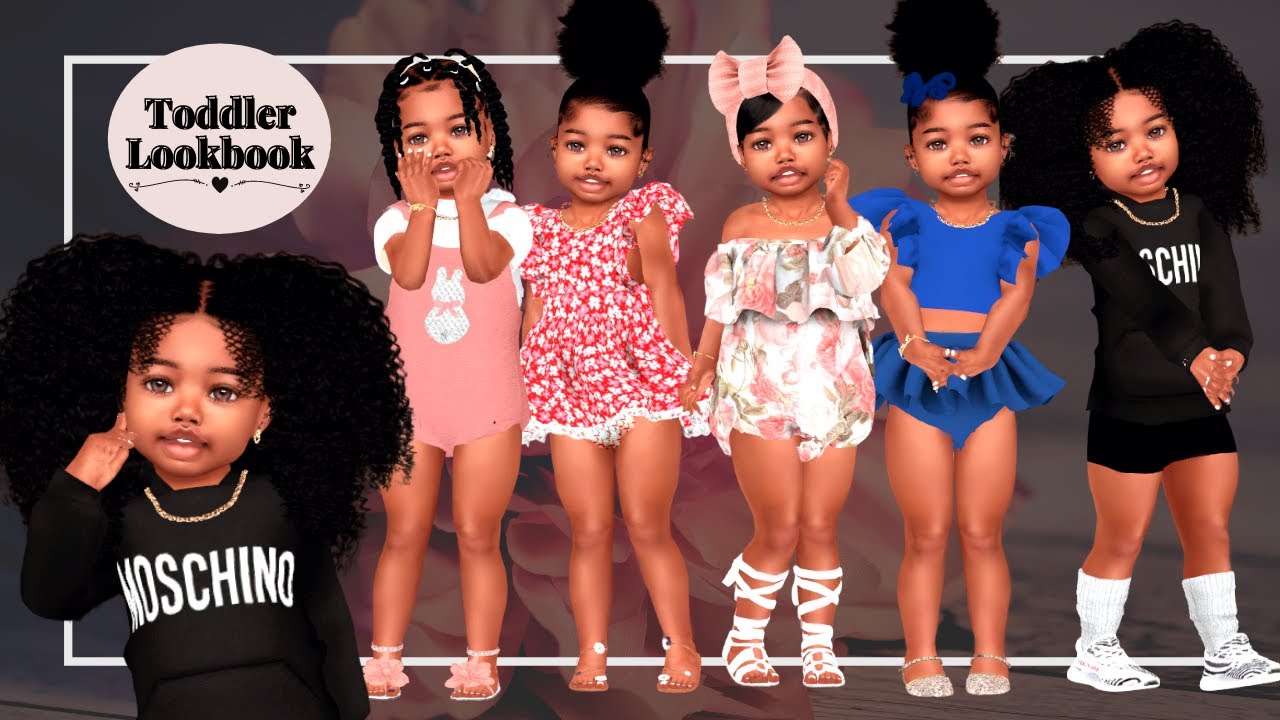 Sims 4 Cas Toddler Lookbook Youtube