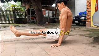 How to UNLOCK L-SIT in CALISTHENICS for BEGINNERS | Calisthenics Tutorial | Addy Casil