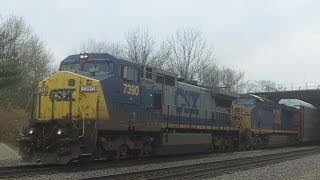 CSX 7390 Leads Vehicle Train, Galesburg, IL