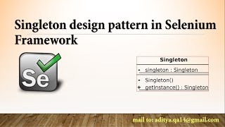 Singleton design pattern in Selenium Webdriver