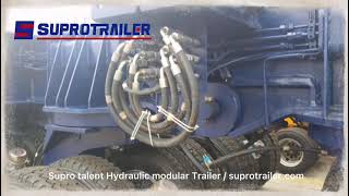 Supro Self Designed Multi Axles Hydraulic Platform Modular Trailer