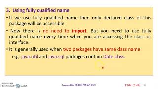 JAVA - MODULE 3 - TOPIC 2 - PACKAGES (CONTINUATION)
