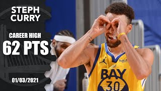 Steph Curry scores career-high 62 points vs. Trail Blazers | NBA on ESPN