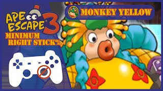 Ape Escape 3 - Minimum Right Stick% | Monkey Yellow Battle!