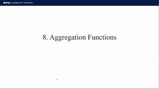 Access Query Aggregation Functions Video