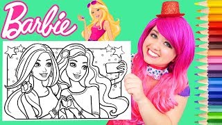 Coloring Barbie & Friend Coloring Book Page Prismacolor Colored Pencil | KiMMi THE CLOWN