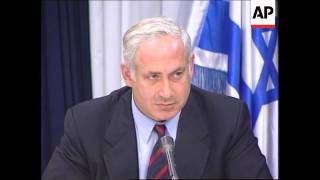 Israel-Netanyahu on partial withdrawal from Hebron