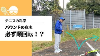 【テニス】テニスの科学「バウンドの真実（バウンド後のボールの回転）」はねちんチャンネル2022 vol.26