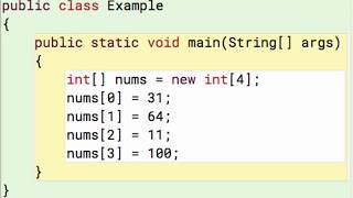 Java Arrays 1: Set the values in an int array