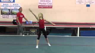 Whitney's New Floor Routine Choreography with Dominic Zito