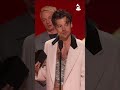 The moment #HarryStyles accepted his Album Of The Year win in 2023. #GRAMMYs 🎶