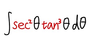 Integral of sec^2x*tan^3x, calculus u-substitution