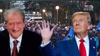 DONALD TRUMP dhe BERISHA ‘bashkë’ në protestën e opozitës/ Tubimi në kryeqytet | Breaking