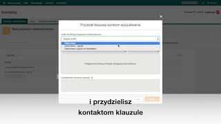 Wyszukiwanie zaawansowane i operacje masowe w module Kontakty