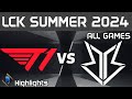 T1 vs BRO Highlights ALL GAMES | LCK Summer W8D5 2024 | T1 vs OK BRION by Onivia