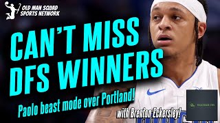 Paolo Banchero Beast Mode on Portland | Top NBA DFS Plays for Thursday, January 23, 2025