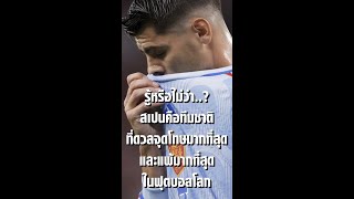 เปลี่ยนตัวยิงจุดโทษแตกพ่ายอีกแล้ว ทำให้ #สเปน เป็นทีมที่แพ้การดวลจุดโทษมากที่สุดใน #ฟุตบอลโลก