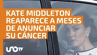 Kate Middleton hace su primera aparición tras anuncio de que tiene cáncer