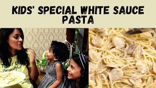 കുട്ടികൾക്ക് ഇഷ്ട്ടപ്പെടുന്ന white sauce pasta ഉണ്ടാക്കാം / white sauce pasta with chicken sausage