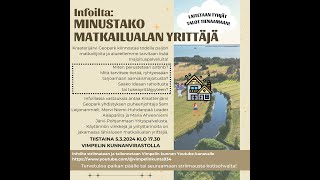 Infoilta: Minustako matkailualan yrittäjä