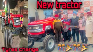 New tractor arjun 555 di tyre v krte change party hogii Gurdaspur group 7172 ✅