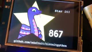 PyPortal - Star it! And it updates live ... A Python-powered IoT device using CircuitPython